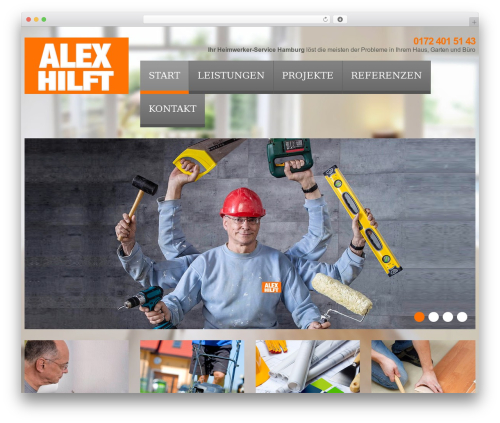 cherry theme WordPress - alex-hilft.de