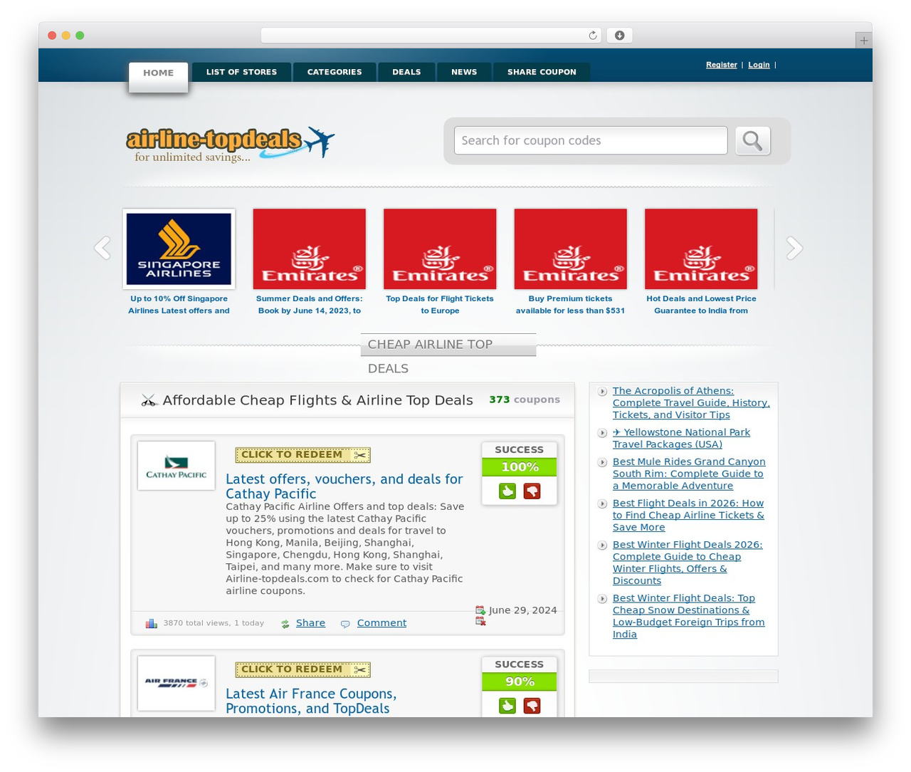 Clipper WordPress theme - airline-topdeals.com Clipper WordPress theme - airline-topdeals.com