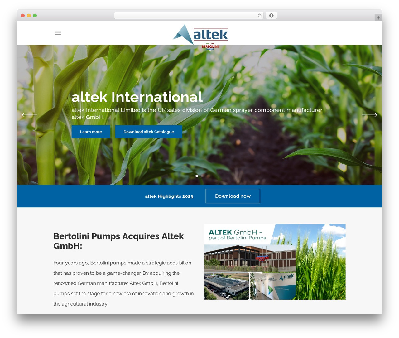 Conall WordPress theme - altekinternational.com