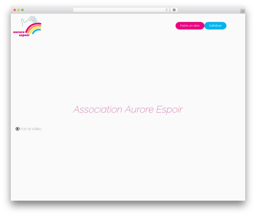 DDesign WordPress theme - aurore-espoir.org