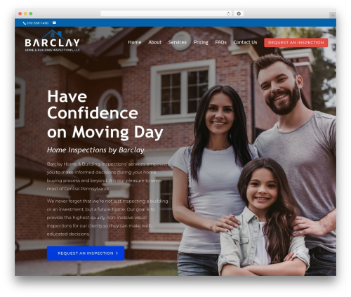 Divi WordPress theme - barclayhomebuildinginspections.com
