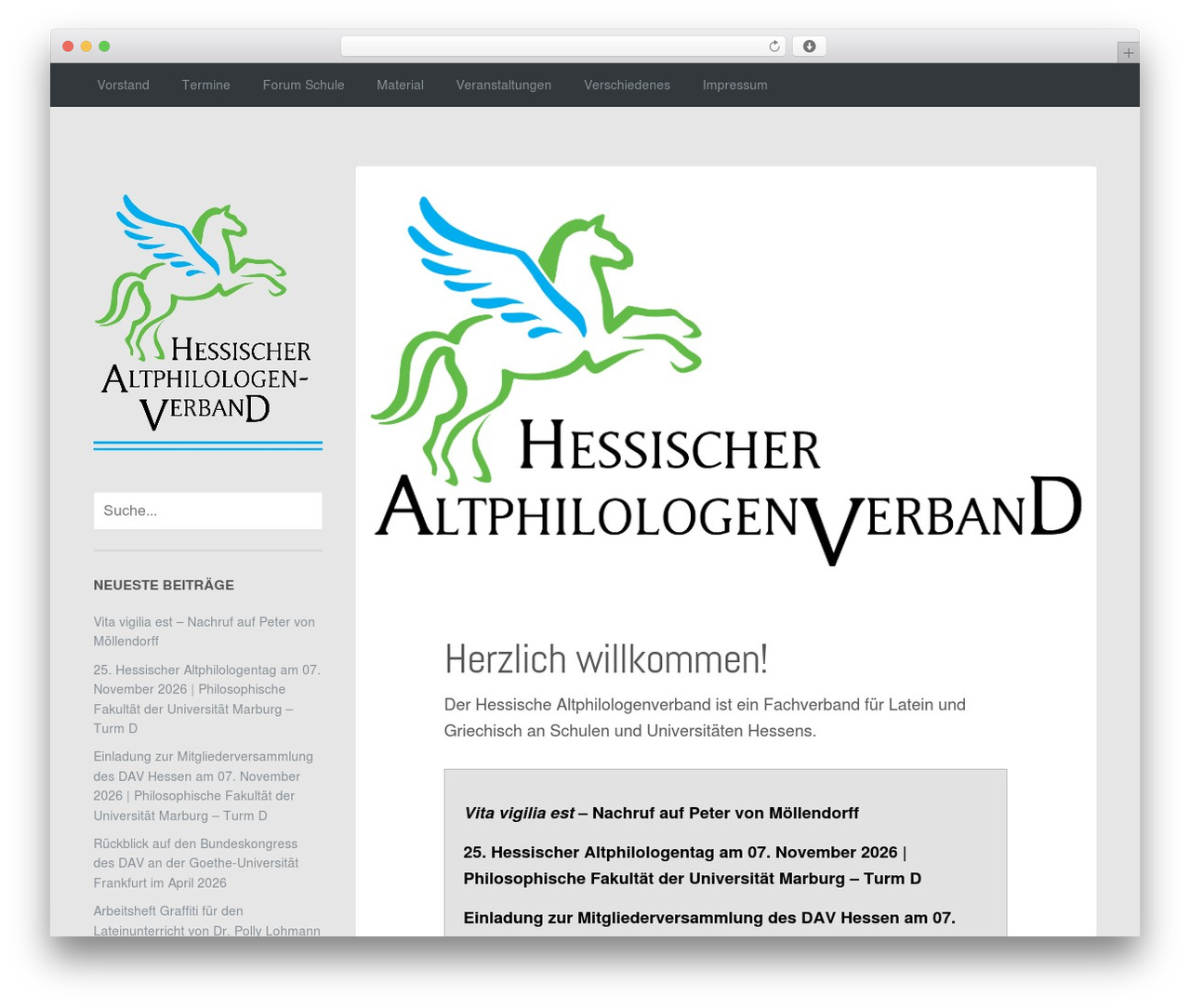 Fixed theme WordPress - alte-sprachen.de