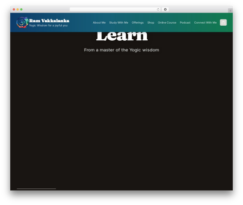 Modern WordPress Theme WordPress theme - ramvakkalanka.com