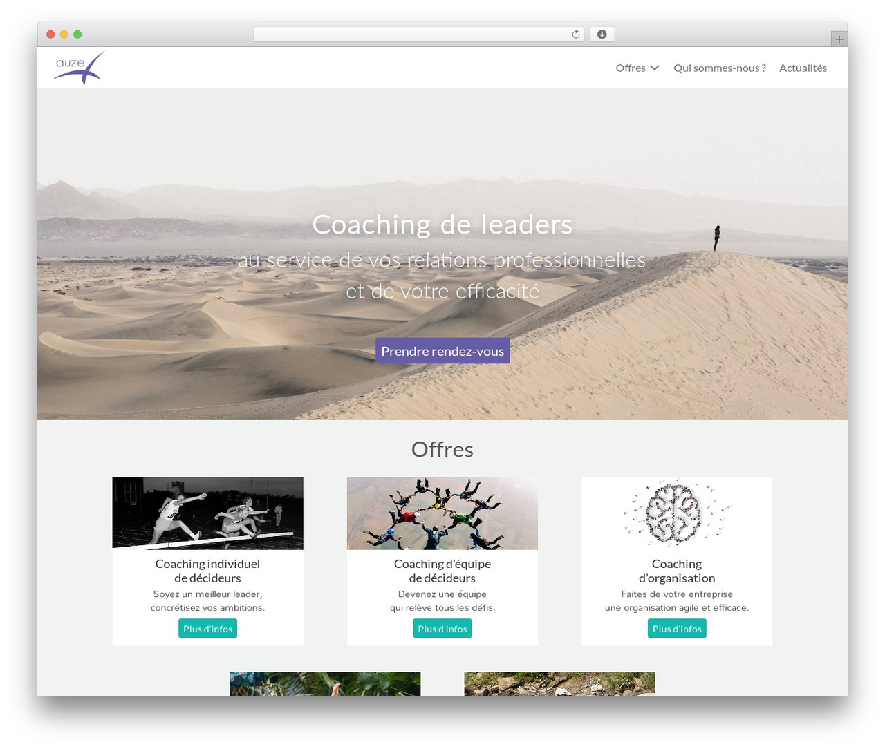 Mon thème ffactory theme WordPress - auze.fr