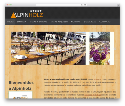 Nirvana WordPress template free - alpinholz.es