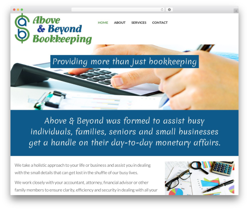 Omnitheme theme WordPress - aboveandbeyondbookkeeping.com
