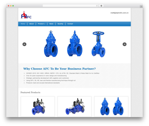 Theme WordPress Modernize - alpinefc.com.cn
