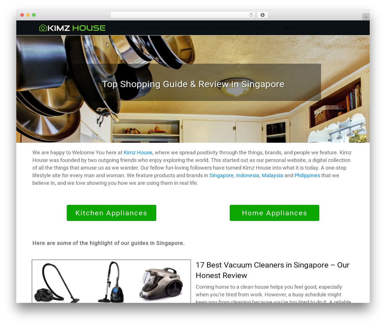 Thrive Theme Builder WordPress store theme - kimzhouse.com