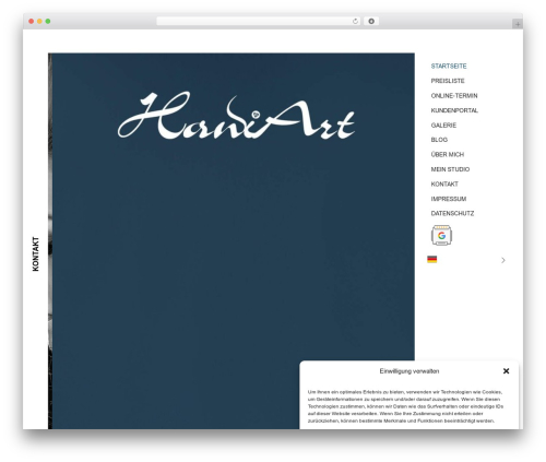 WordPress theme Delane - haniart.de