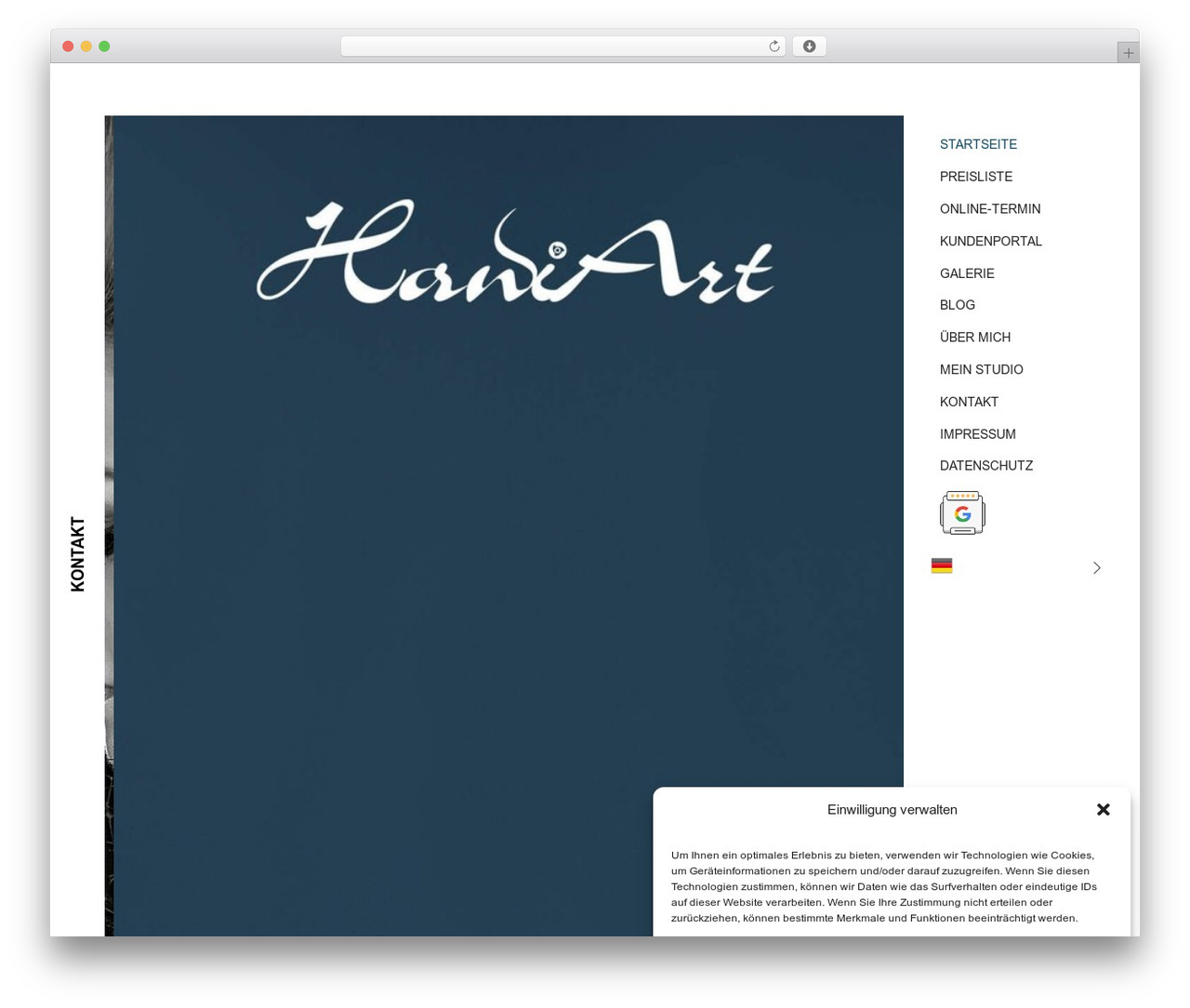 WordPress theme Delane - haniart.de