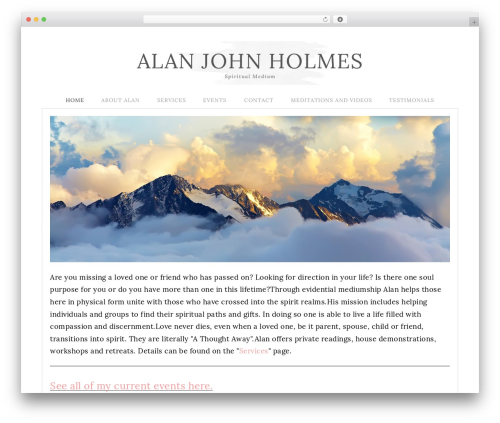 WordPress theme Flourish Theme - alanjohnholmes.com