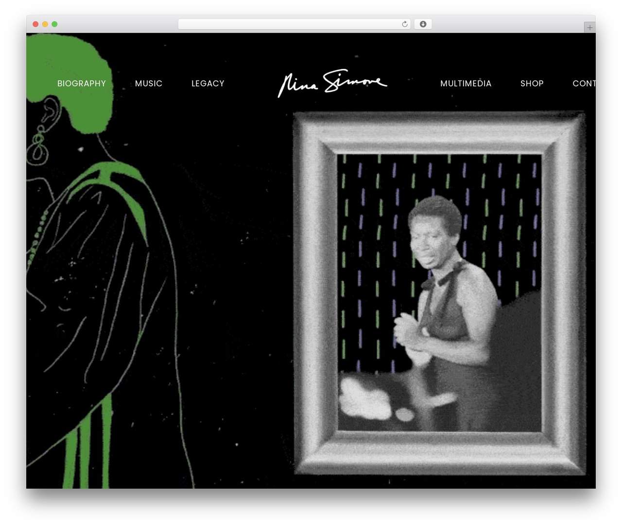 WordPress theme Sonaar Child - ninasimone.com