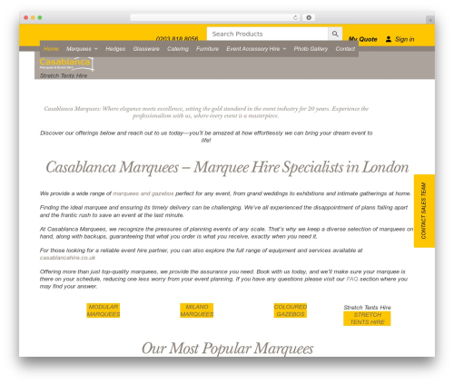 Advanced product quantity WordPress plugin - casablancamarquees.co.uk