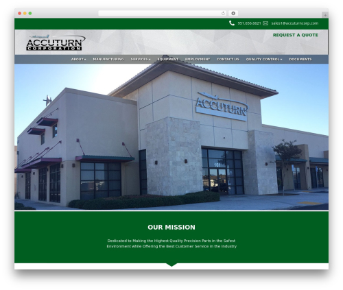 WordPress website theme Envision Basic - accuturninc.com