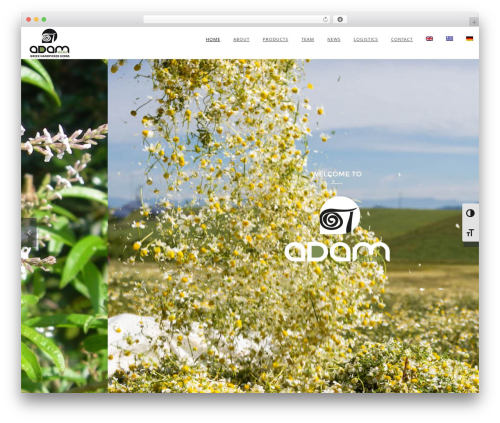Eight Degree best WordPress theme - adam-herbs.com
