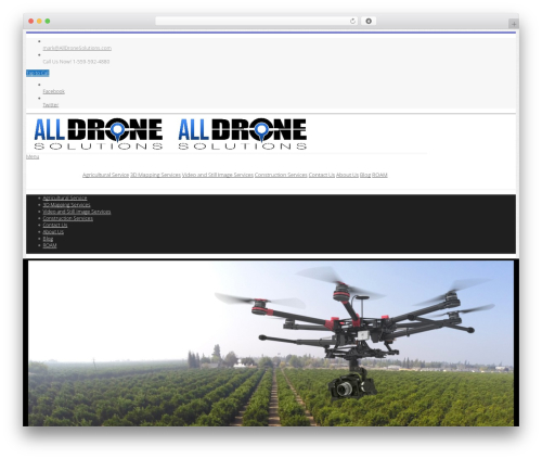 Nimva WordPress theme - alldronesolutions.com