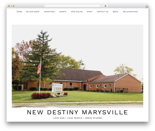Obsidian WordPress theme - newdestinymarysville.com