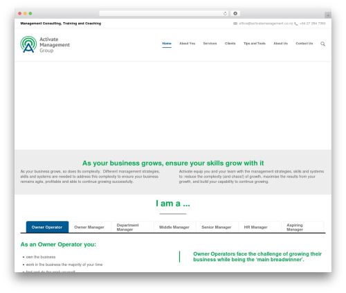 Shadow best WordPress theme - activatemanagement.co.nz