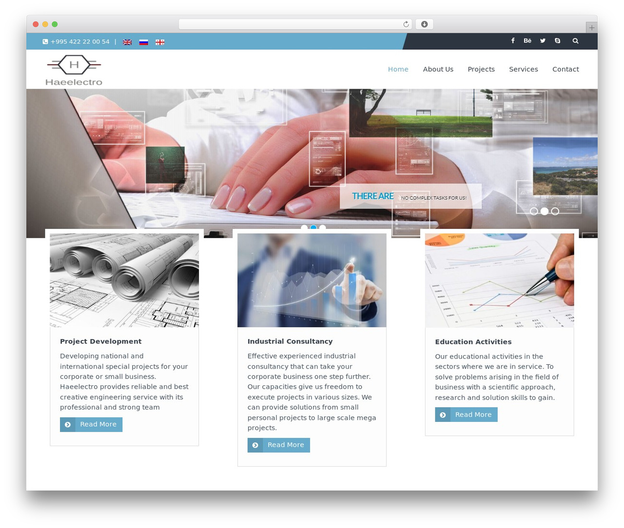 Struct WordPress theme - haeelectro.com
