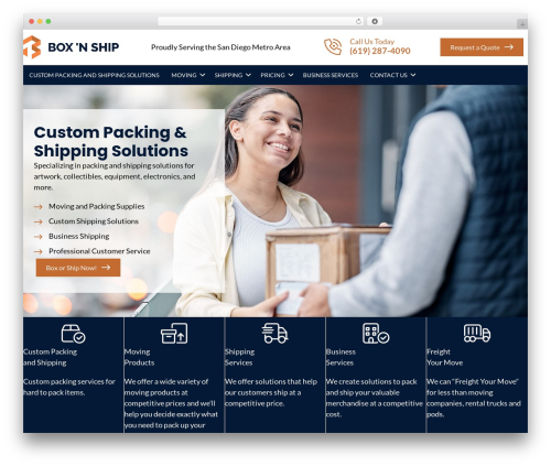 Theme WordPress Beaver Builder Theme - box-n-ship.com