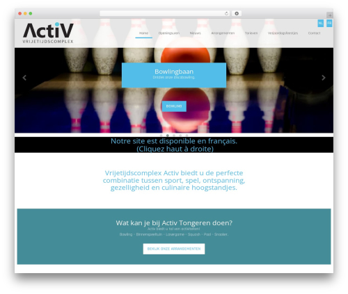 Theme WordPress Sandbox Services framework - activ1.be