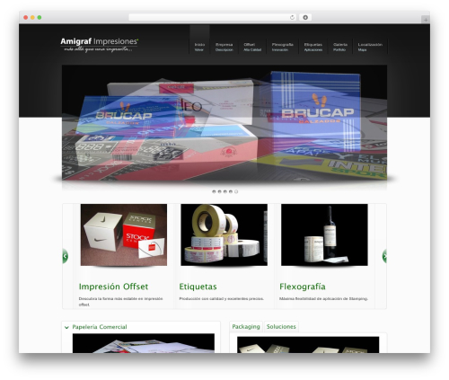 Theme WordPress DynamiX - amigrafimpresiones.com.ar