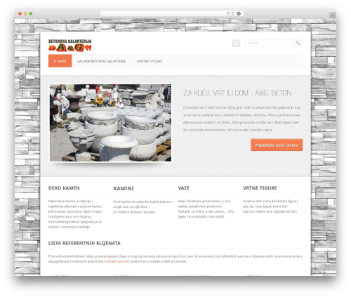 Theme WordPress Moderna Responsive Wordpress Theme - ag-betonskagalanterija.com