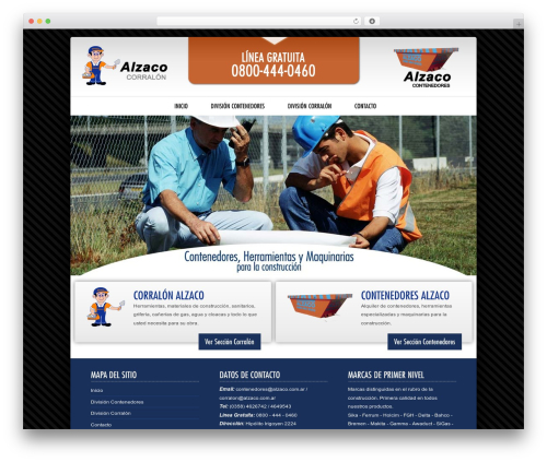 VOX WordPress website theme - alzaco.com