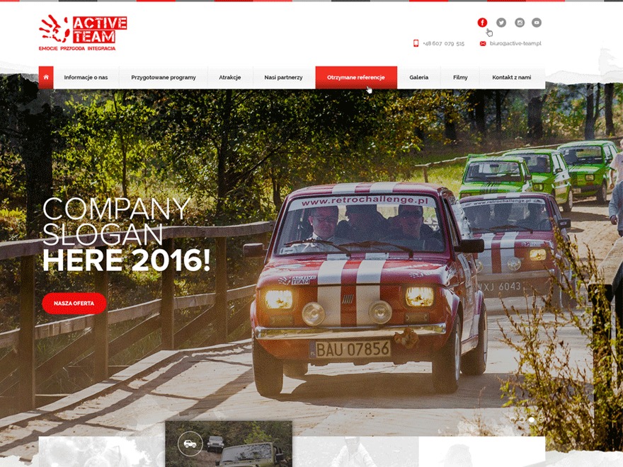WordPress theme Active Team
