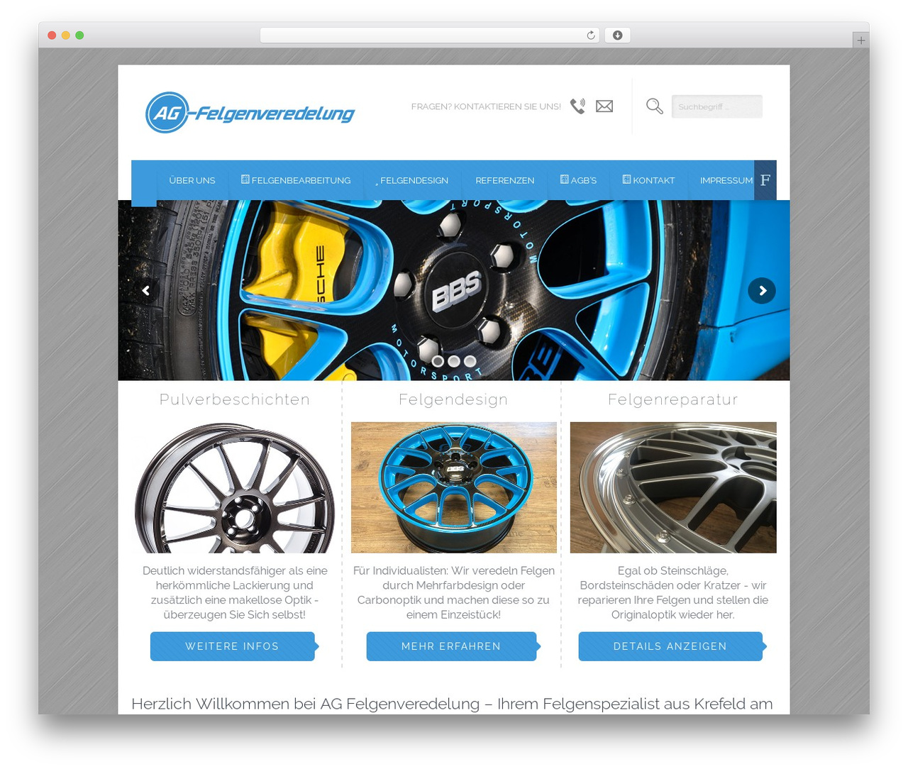 WordPress theme Brandon - ag-felgenveredelung.de