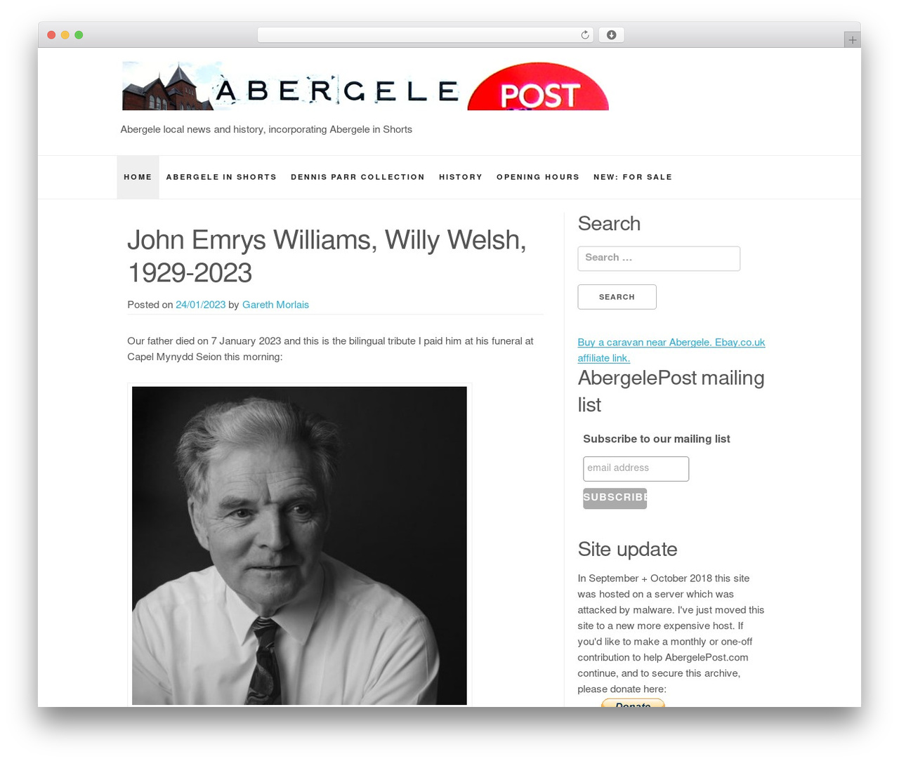 WordPress theme Light Skeleton - abergelepost.com