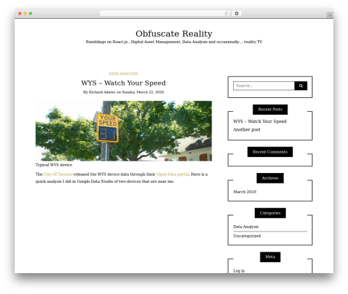 Writee WP theme - obfuscatereality.com Writee WP theme - obfuscatereality.com
