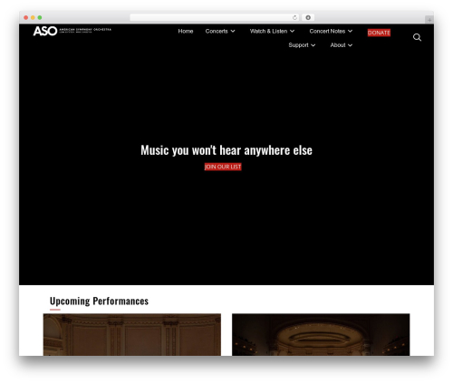 Bt pro WordPress plugin - americansymphony.org