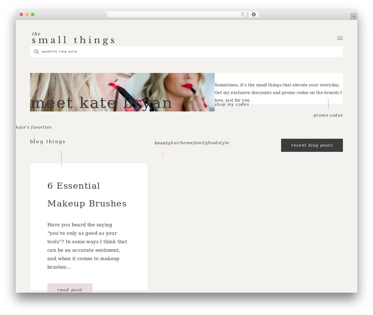 Best WordPress theme The Small Things Blog - thesmallthingsblog.com