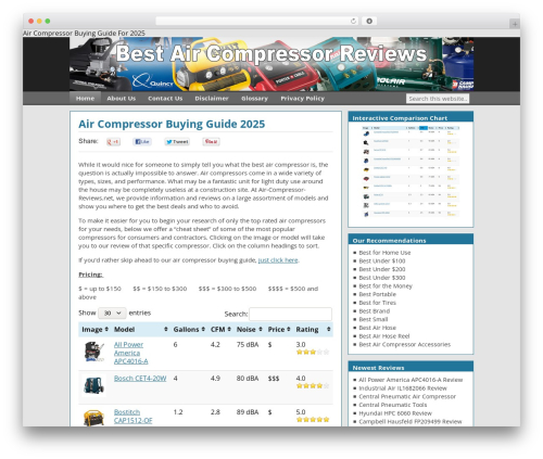Best WordPress theme Catalyst - air-compressor-reviews.net