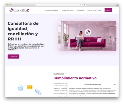 Divi theme WordPress - concilia2.es