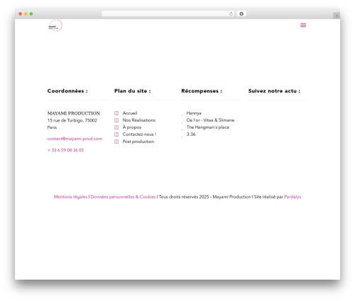 Divi WordPress theme - mayami-prod.com