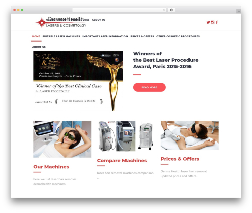 HouseMed theme WordPress - laserhairremovalcairo.com