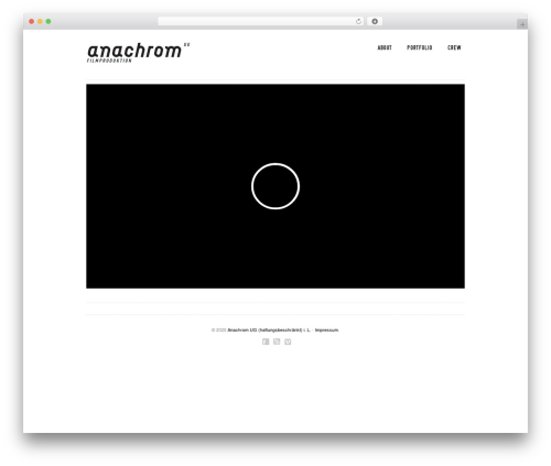 Purity WordPress theme - anachrom.de