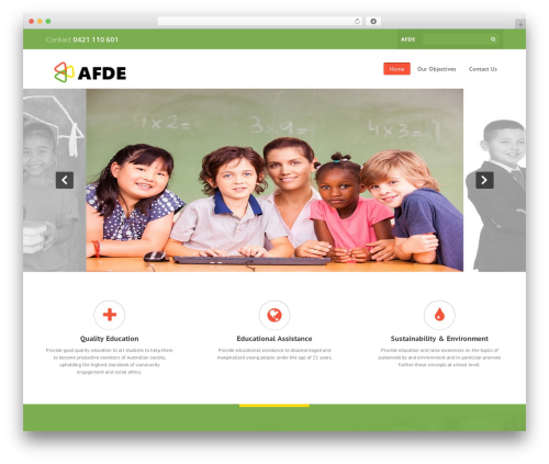 Theme WordPress Donation Wordpress Theme - afde.org.au