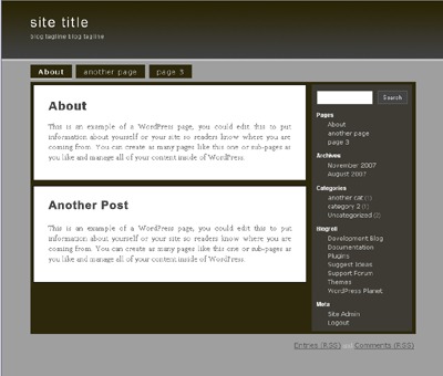 Theme WordPress Fluid Grayscale by Interstice Solutions