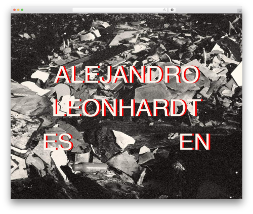 WordPress theme Alejandro Leonhardt - alejandroleonhardt.com