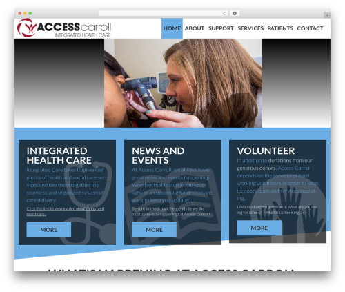 WordPress theme Cherry Framework - accesscarroll.org
