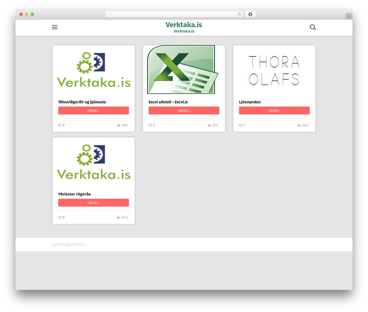 WordPress theme Pingraphy Pro - verktaka.is WordPress theme Pingraphy Pro - verktaka.is