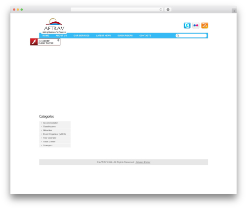 WordPress theme WordPress Theme Number - aftrav.co.za