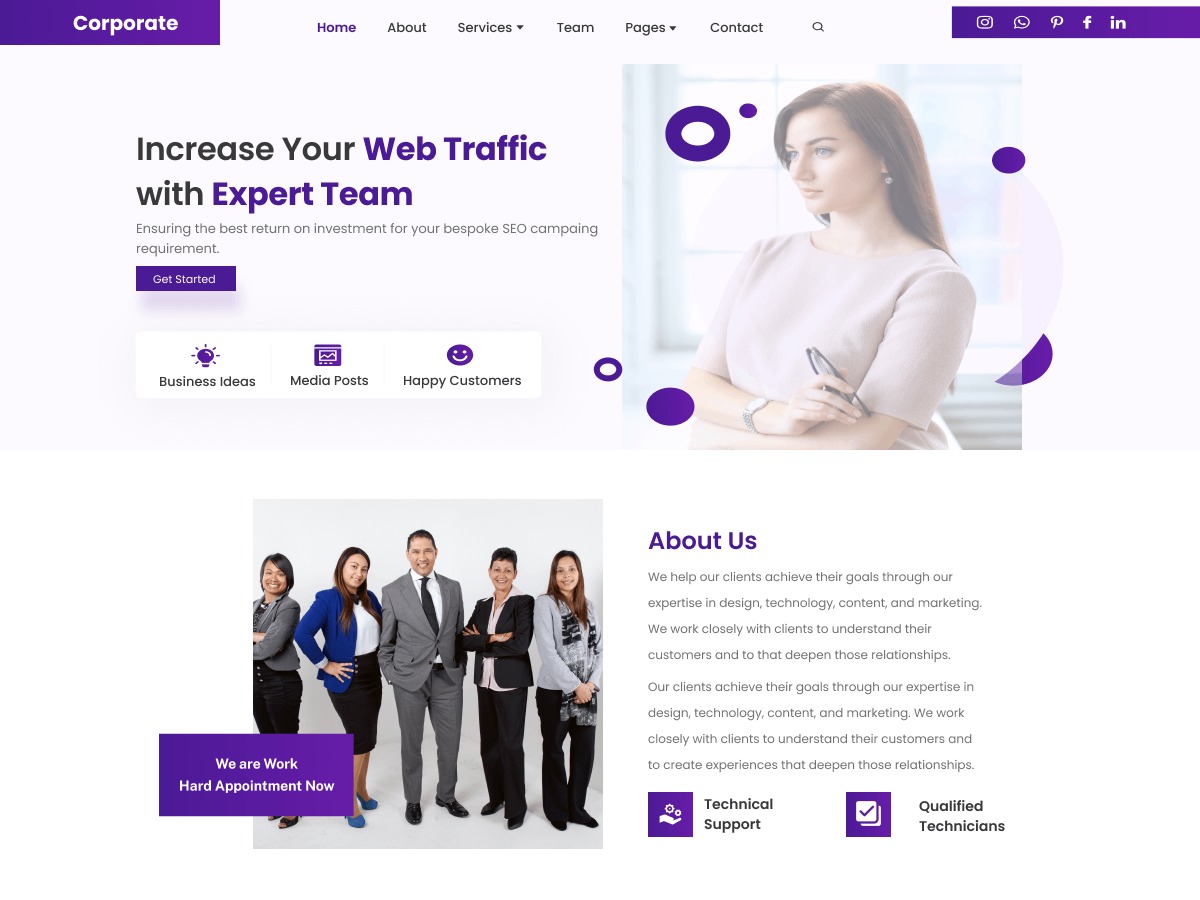 Corporate Office business WordPress theme