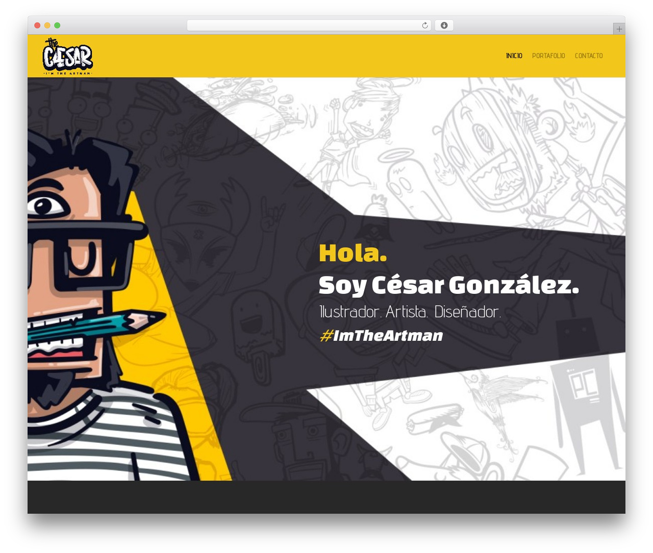 Create WordPress theme - cesargonzalezart.com