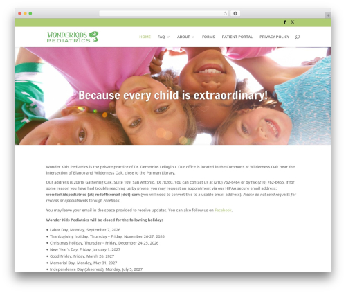 Optin monster WordPress plugin - wonderkidspediatrics.com