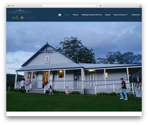 Effect WordPress wedding theme - wyongcreekhall.com.au