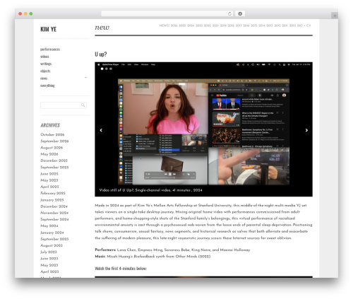 Gridspace WP theme - kimye.com